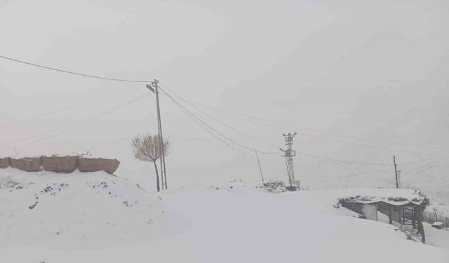 Sason’da okullar kar yağışı nedeniyle 1 gün tatil edildi