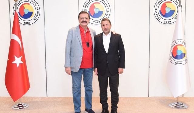 Siirt TSO Başkanı Güven Kuzu, TOBB Başkanı Hisarcıklıoğlu ile bir araya geldi