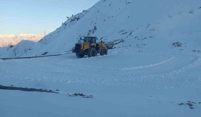 Siirt’te karla mücadele çalışmaları devam ediyor