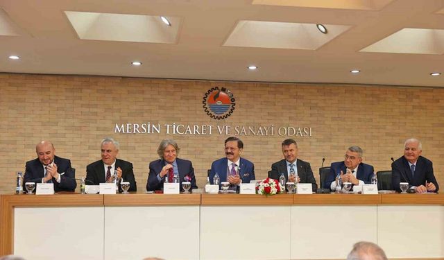 TOBB Başkanı Hisarcıklıoğlu, MTSO üyeleriyle bir araya geldi