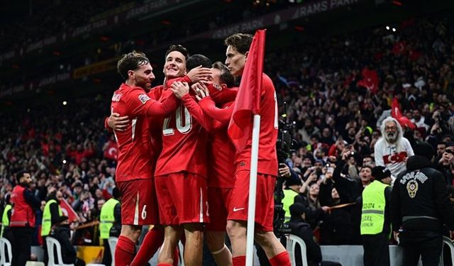 A Milli Takım, UEFA Uluslar Ligi play-off ilk maçında Macaristan'ı 3-1 mağlup etti.
