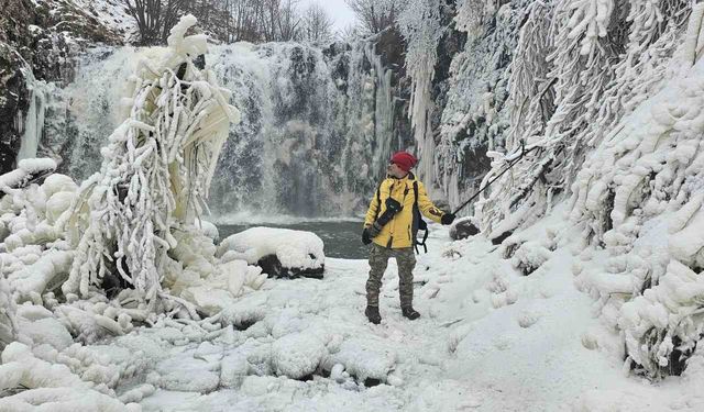 Tokat’ta Sibirya’yı andıran manzara
