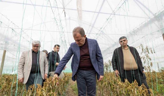 Başkan Seçer, zirai dondan etkilenen çiftçilerle bira araya geldi