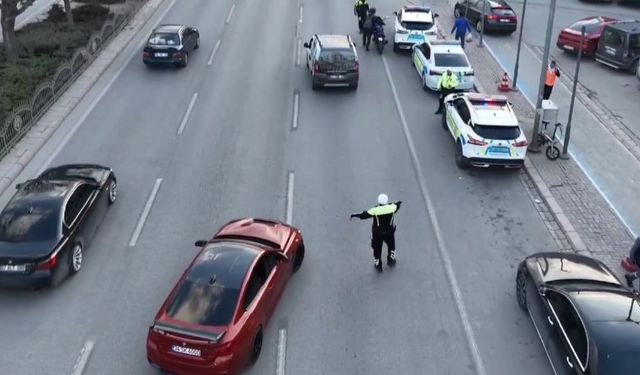 Konya’da Ramazan ayında hava destekli trafik denetimleri başladı
