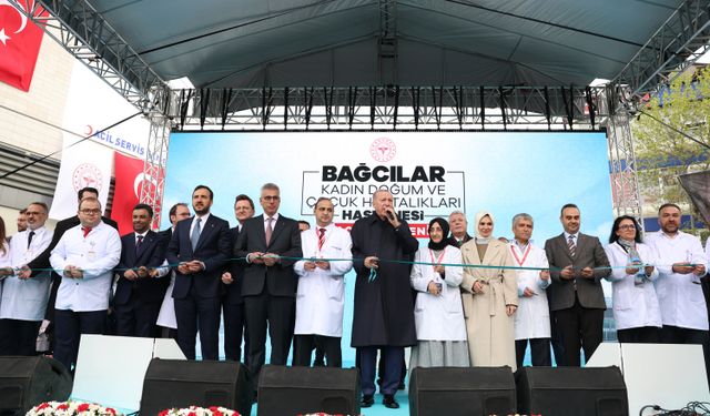 Cumhurbaşkanı Erdoğan: Bağcılar Kadın Doğum ve Çocuk Hastalıkları Hastanesi’nin açılışını gerçekleştirdi.