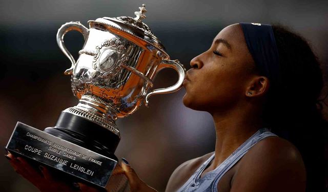 Fransa Açık tek kadınlar finalinde zafer Coco Gauff’un