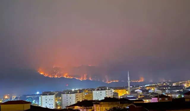 Bilecik’teki yangında alevler ilçe merkezine doğru ilerliyor
