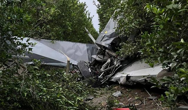 Adana’da eğitim uçağı düştü: 2 yaralı