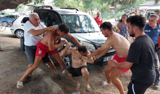 Cankurtaran ile vatandaşın yumruk yumruğa kavgası