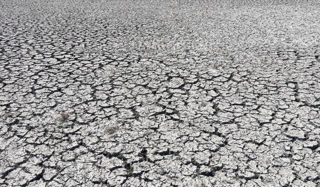 Türkiye’nin 4’üncü büyük gölü kuraklık nedeniyle ortadan ikiye bölündü