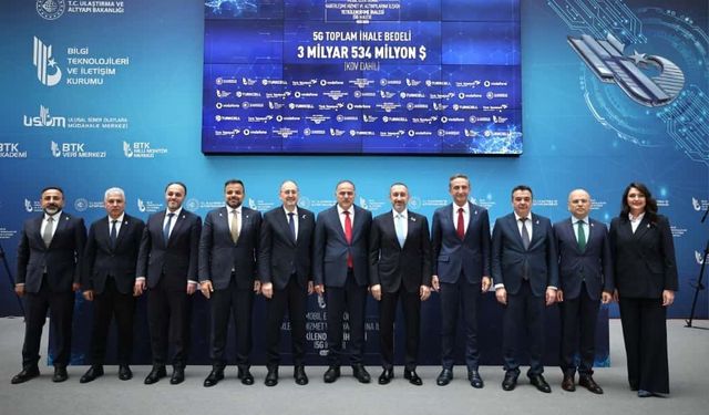 5G İhalesinde Rekor Teklif: 3 Operatör 2.945 Milyar Dolarla Frekansları Kaptı