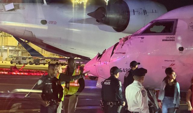 ABD’de LaGuardia Havalimanı'nda taksi sırasında iki yolcu uçağı çarpıştı: 2 yaralı