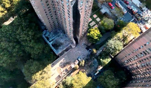 New York'ta 17 katlı binada patlama sonucu kısmi göçme meydana geldi