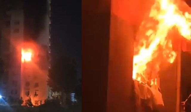 Antalya’da 15 katlı binadaki daire alev alev yandı: 1 yaralı