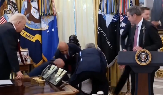 Beyaz Saray’daki basın toplantısında korku dolu anlar