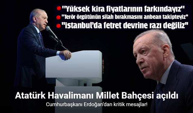 Cumhurbaşkanı Erdoğan’dan terörsüz Türkiye mesajı: "Önce terörsüz Türkiye’ye, sonra terörsüz bölge"