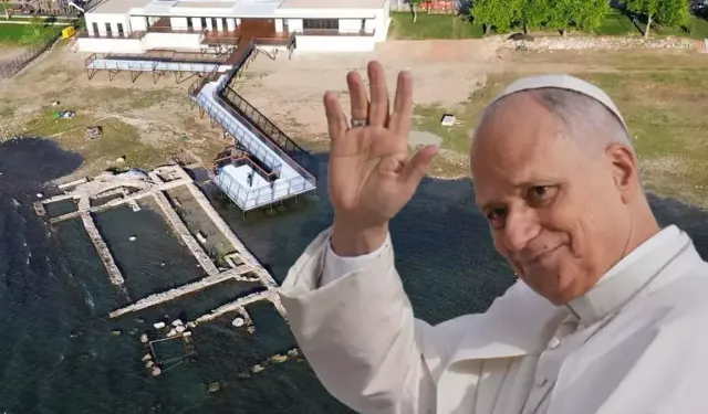 Papa’nın ayin yapacağı İznik’teki bazilika havadan görüntülendi...Bazilika için yeni statü