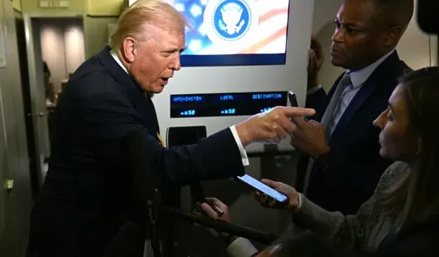 Trump’tan Epstein dosyaları hakkında soru soran muhabire: "Sessiz ol"