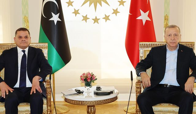 Cumhurbaşkanı Erdoğan Libya Milli Birlik Hükümeti Başbakanı Abdülhamid Dibeybe ile bir telefon görüşmesi gerçekleştirdi