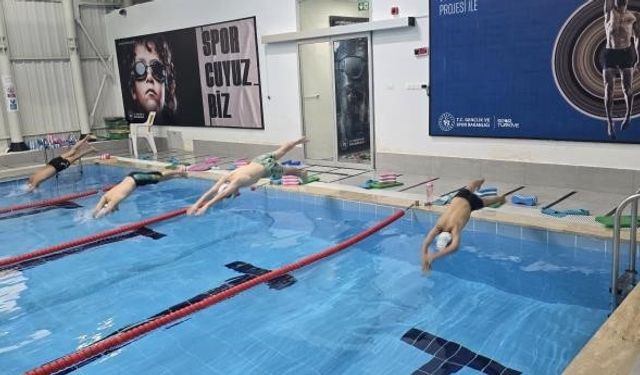 Gölpazarı’nda yüzme antrenmanı gerçekleştirildi