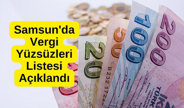 Samsun’un ’vergi yüzsüzleri’ açıklandı