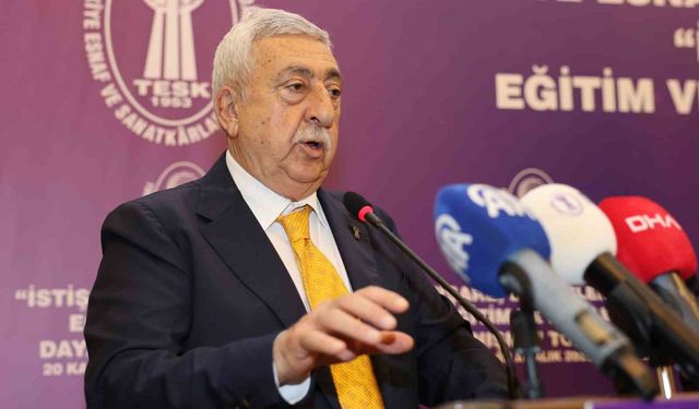 TESK Başkanı Palandöken: "Az kazanandan az, çok kazanandan çok vergi alınmalı"