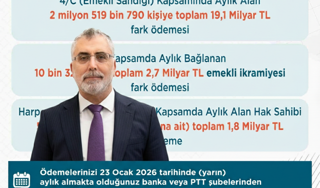 Bakan Işıkhan: "Emekli Sandığı kapsamında vatandaşlarımızın 2025 yılı ek ödemelerini yarın hesaplarına yatırıyoruz"