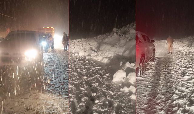 Hakkari’de çığ düştü: Çok sayıda araç yolda mahsur kaldı