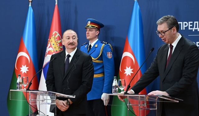 Azerbaycan Cumhurbaşkanı Aliyev Sırbistan’da