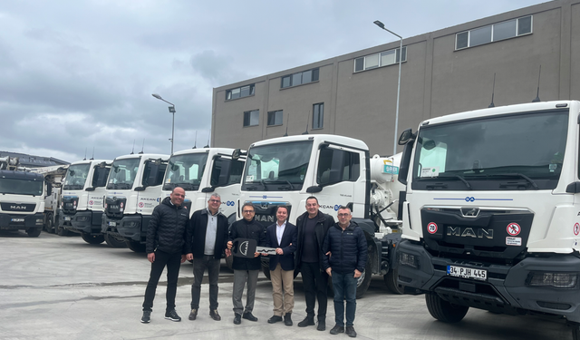MAN ve Akçansa iş birliklerini 19 yeni araçla güçlendirdi