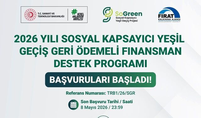 Fırat Kalkınma Ajansı’ndan KOBİ’lere 235 Milyon TL’lik yeşil dönüşüm finansmanı