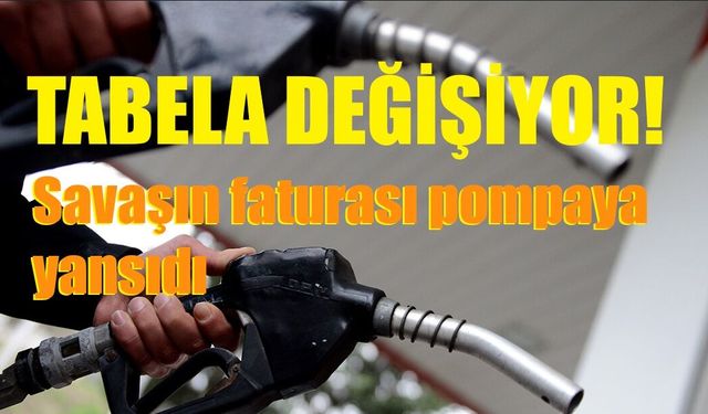 Savaşın faturası pompaya yansıdı