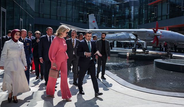 Belçika Kraliçesi Mathilde, Baykar’ı ziyaret etti