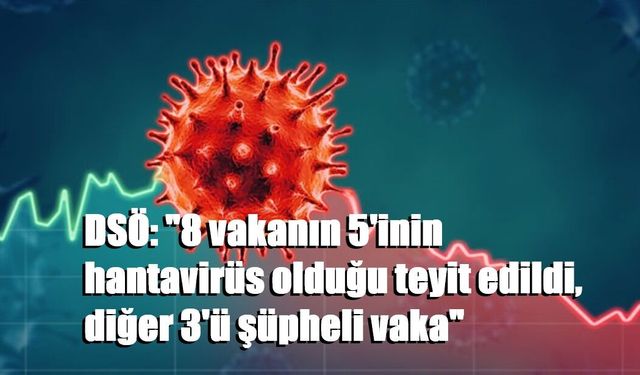 DSÖ: "8 vakanın 5'inin hantavirüs olduğu teyit edildi, diğer 3'ü şüpheli vaka"