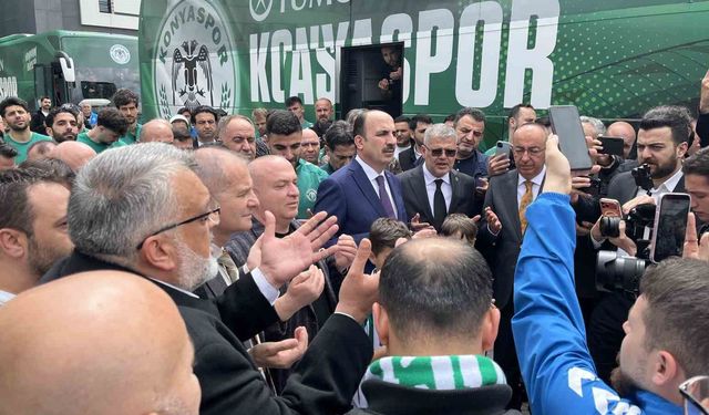 Konyaspor, kupa finali için Antalya’ya uğurlandı