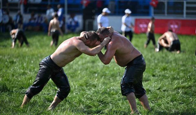 Bin 567 pehlivan Manisa’da altın kemer için kol bağladı