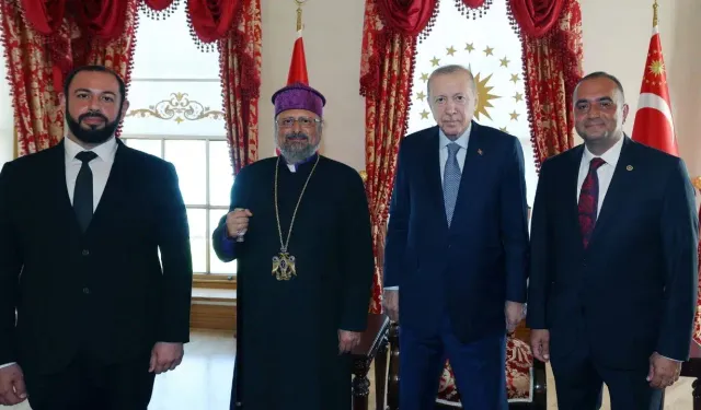 Cumhurbaşkanı Erdoğan, Türkiye Ermenileri Patriği Sahak Maşalyan’ı kabul etti