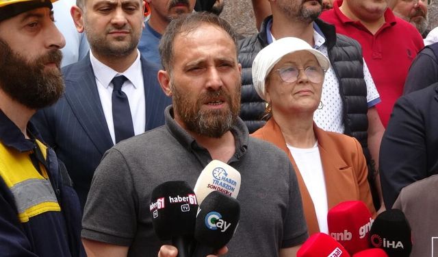 Trabzon’da madencilerin maaş protestosu
