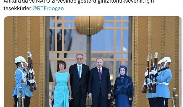 Almanya Şansölyesi Friedrich Merz’den Türkçe teşekkür paylaşımı