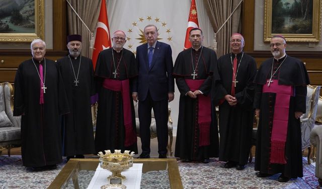 Cumhurbaşkanı Erdoğan, Türkiye Katolik Episkoposlar heyetini kabul etti