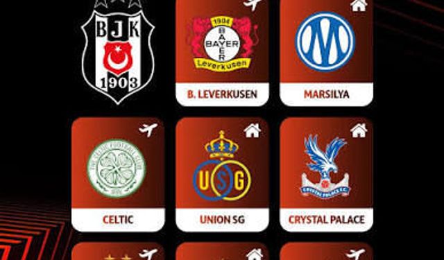 Beşiktaş'ın Avrupa'daki rakipleri belli oldu