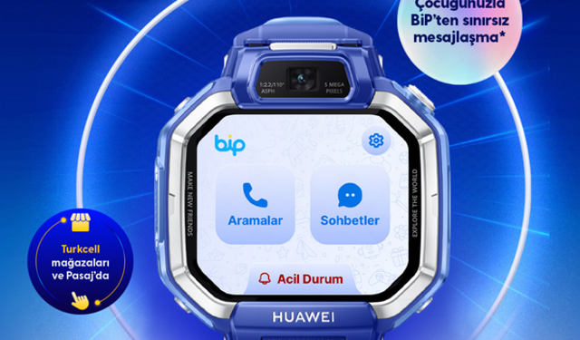 BiP entegrasyonuna sahip Huawei akıllı çocuk saatiyle güvenli ve konforlu iletişim
