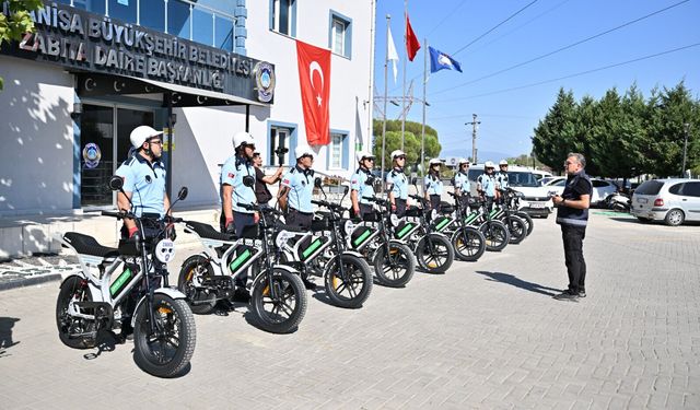 Manisa'da bisikletli zabıta ekipleri çevre denetimine başladı
