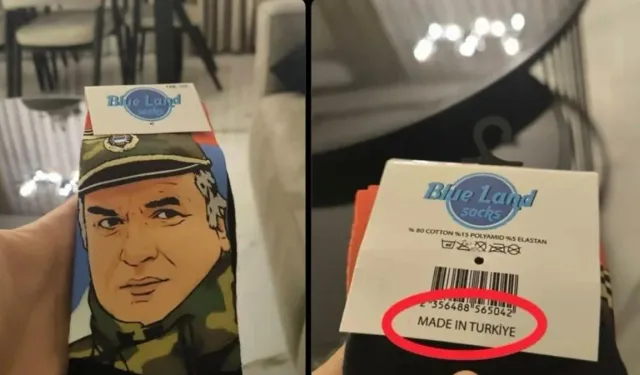 Savaş suçlusu Ratko Mladiç’in görselinin bulunduğu çorapla ilgili suç duyurusu