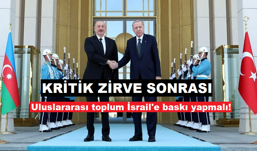 Cumhurbaşkanı Erdoğan, Azerbaycan Cumhurbaşkanı Aliyev ile görüştü