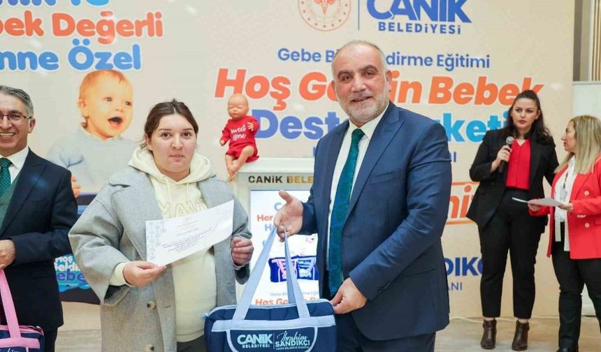 Canik’te anne adaylarına ‘Bebek Destek Paketi’