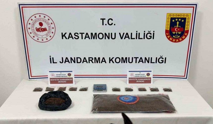 Kastamonu’da 2 kilogram sentetik kannabinoid ele geçirildi