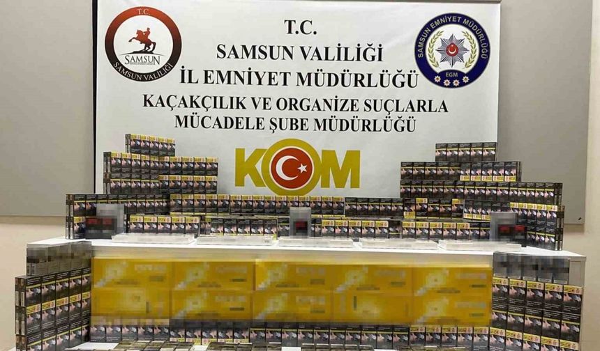 Samsun’da gümrük kaçağı sigara ele geçirildi