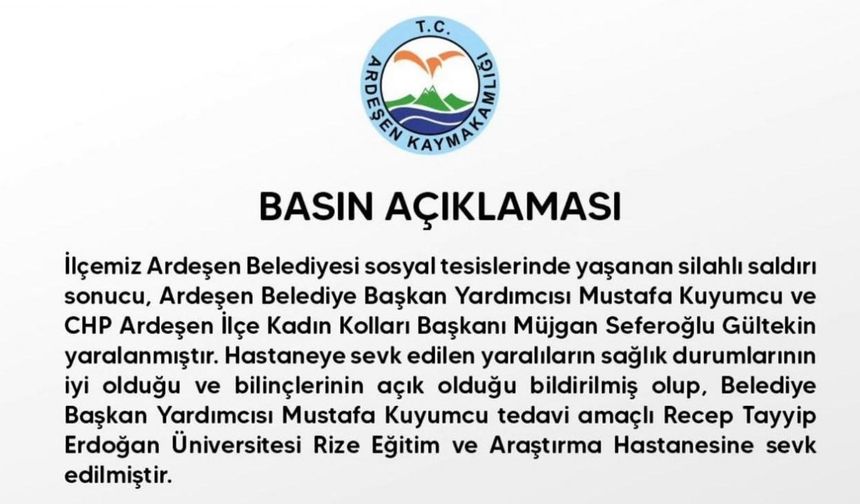 Belediye Başkan Yardımcısı ve Kadın Kolları Başkanına silahla saldıran şahıs gözaltına alındı