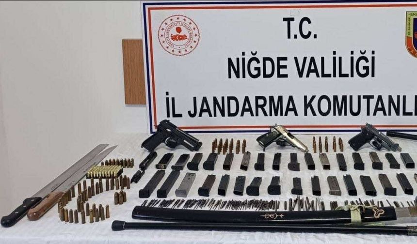 Niğde’de ruhsatsız silah operasyonu